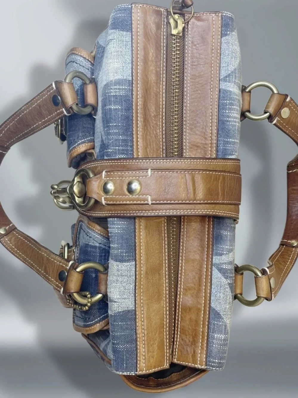 Coach Denim Mandy Legacy Handbag